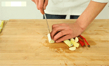 【地三鲜】切葱姜蒜方法
