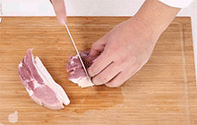 【红烧肉】切五花肉方法